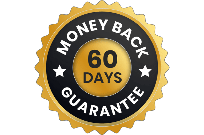 100% Money Back 60 Days Guarantee